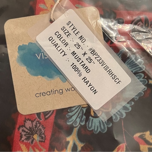 NEW Vismaya Rhapsody Scarf in Mustard - Picture 4 of 5